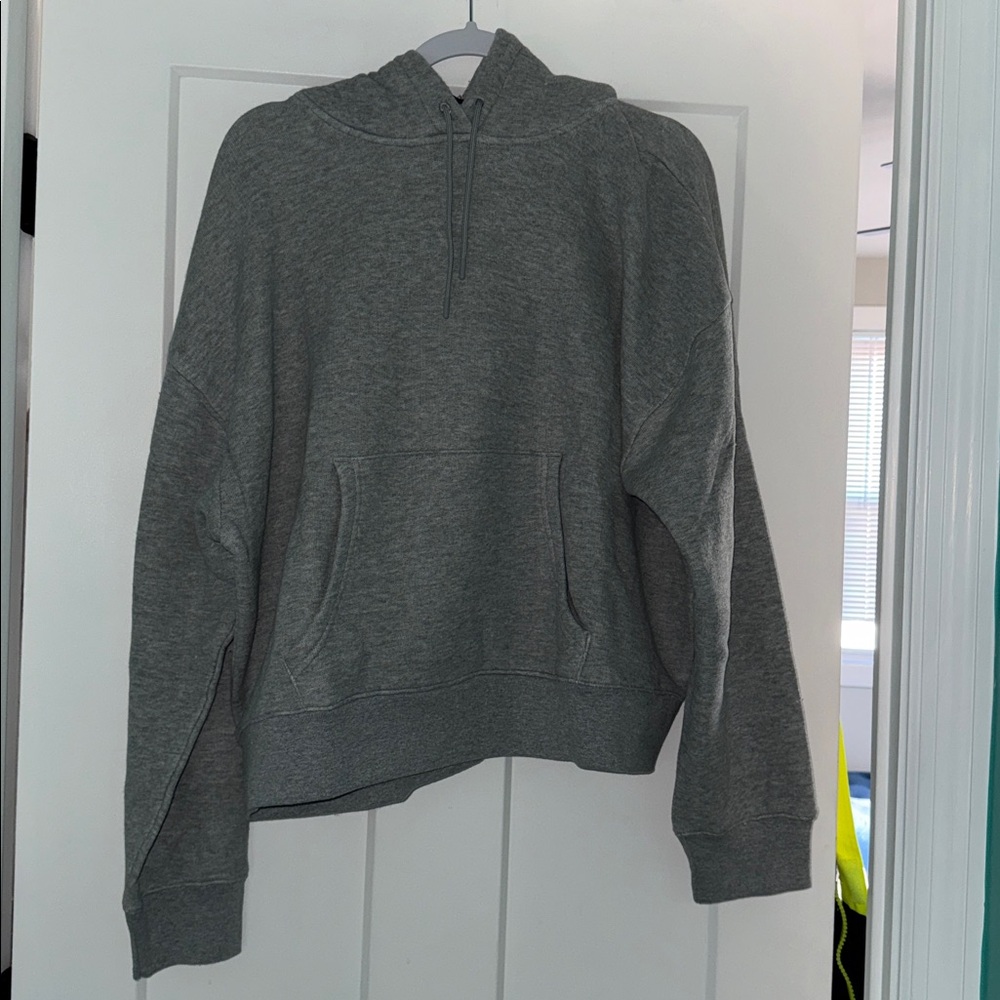 NWT J. Crew Grey Heritage Terry Hoodie, size XL - Picture 7 of 8